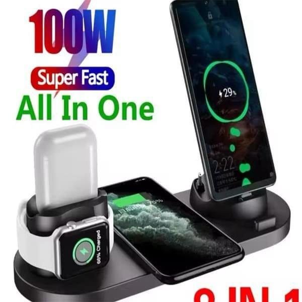 CARREGADOR WIRELESS 8 EM 1 - Imagem 1